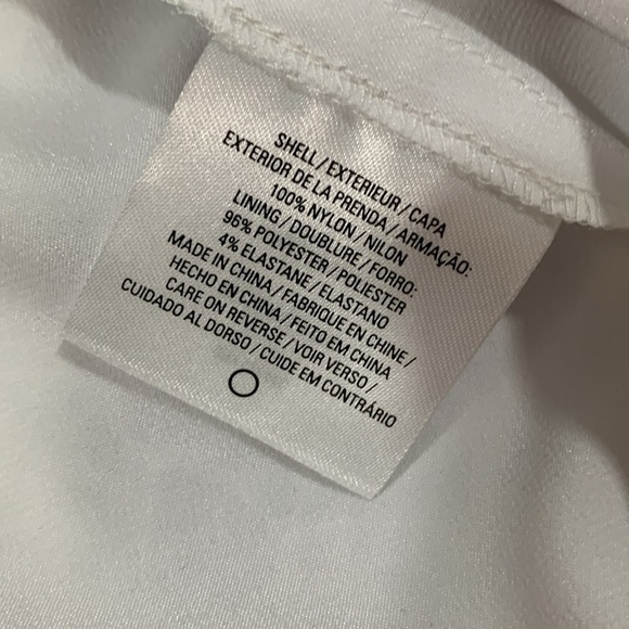 Tahari Black Lace Sparkle Tie White Bow Halter Style Evening Cocktail Blouse - Picture 7 of 10